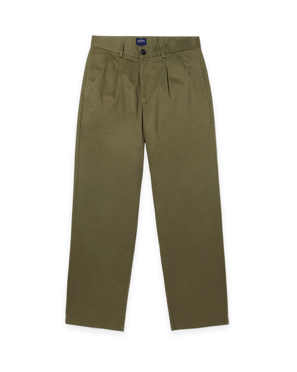 Noah Twill Double-Pleat Pant