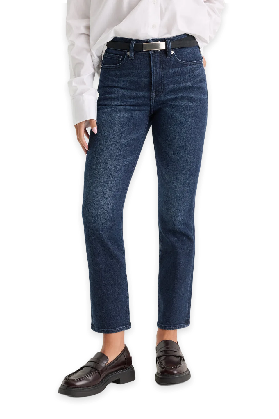 Good American GOOD PETITE STRAIGHT JEANS