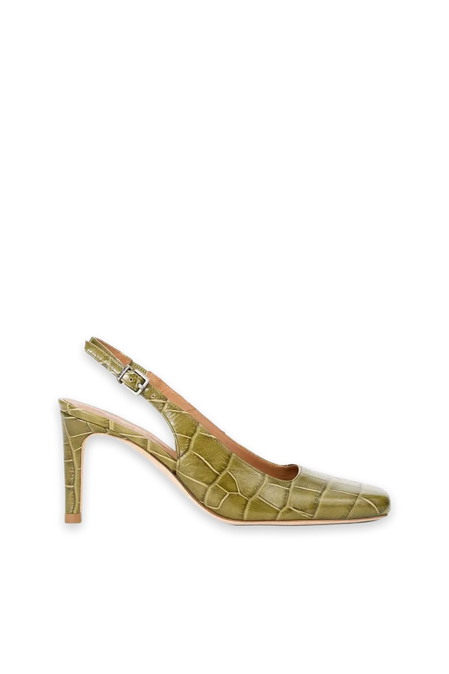 Staud Lucie Slingback Pump · Martini Croc