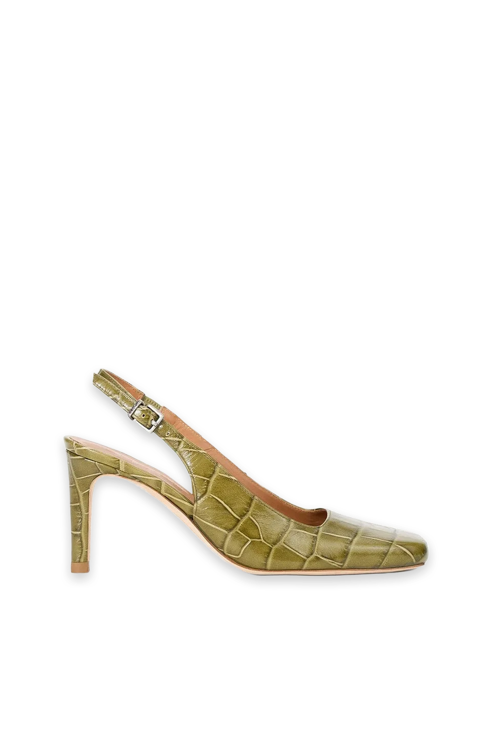 Staud Lucie Slingback Pump · Martini Croc