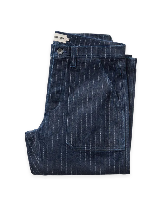 Taylor Stitch The Mariner Jean in Rinsed Indigo Dobby Denim