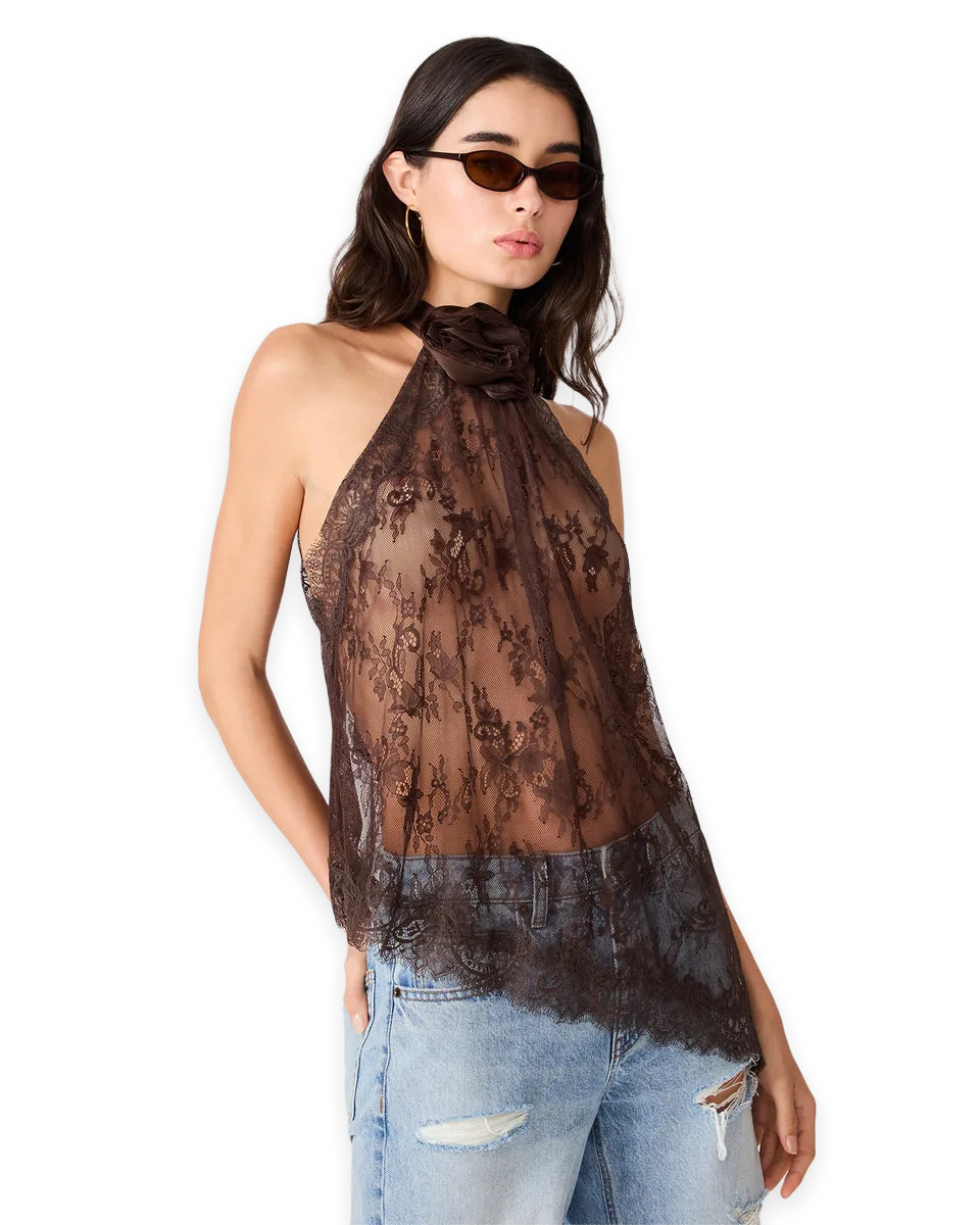 Steve Madden ROSELLE TOP DARK TOFFEE