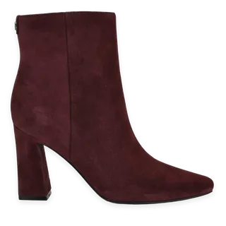 Nine West Reraye Block Heel Ankle Leather Booties