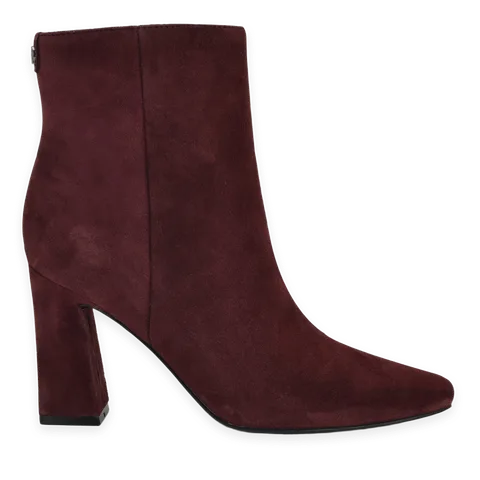 Nine West Reraye Block Heel Ankle Leather Booties