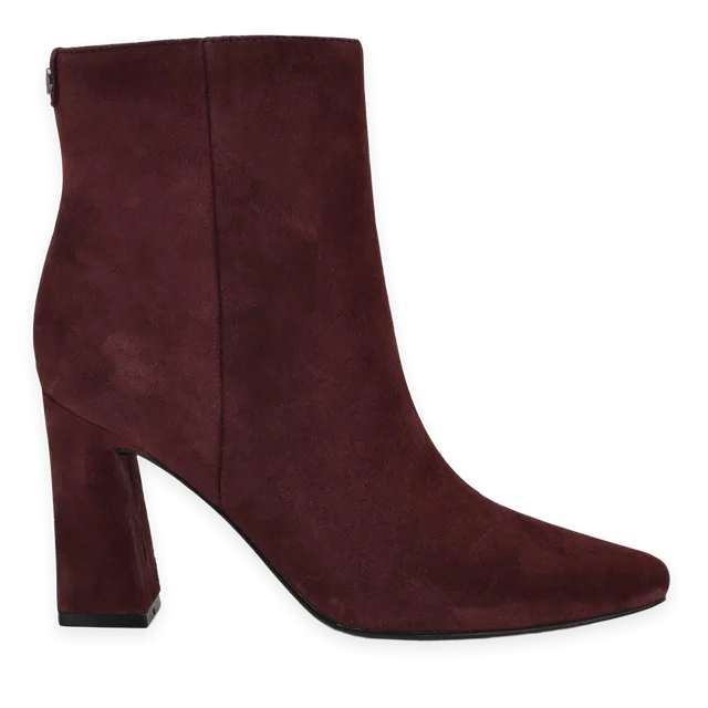 Nine West Reraye Block Heel Ankle Leather Booties