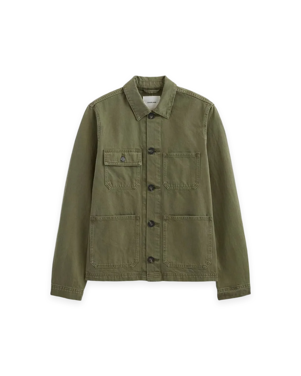 Everlane The Denim Utility Jacket · Garment-Dyed Kalamata, photo 2