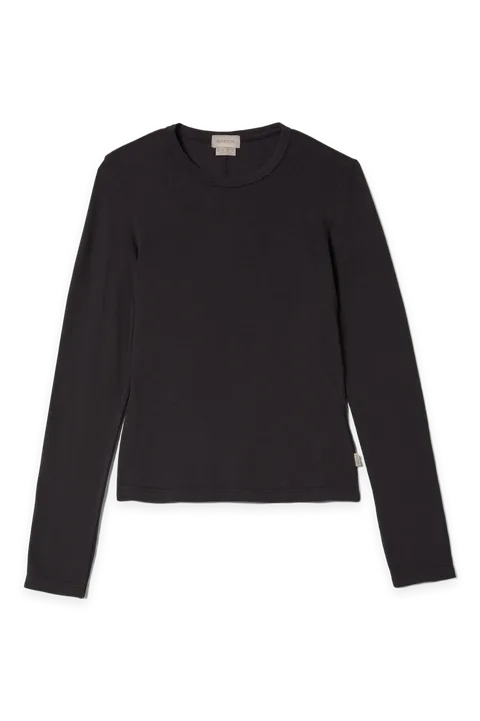 Brixton Carefree Organic Garment Dye Slim Long Sleeve T-Shirt