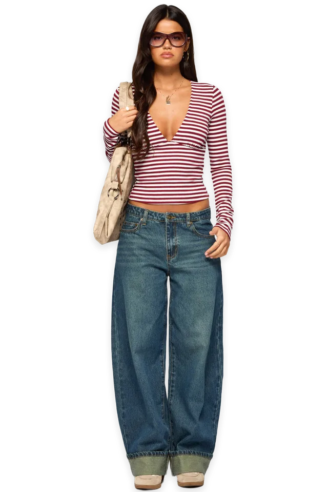 Edikted Kella Low Rise Baggy Jeans