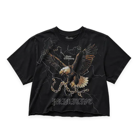 Primitive LIVE FREE CROP WOMEN'S TEE