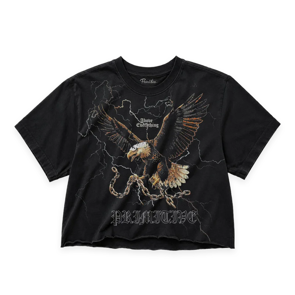 Primitive LIVE FREE CROP WOMEN'S TEE