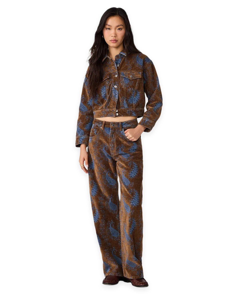 Steve Madden DOVE JACKET TEAL PAISLEY