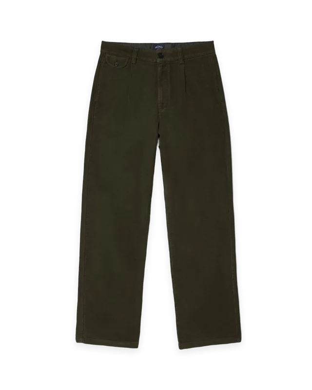 Noah Moleskin Single-Pleat Pant