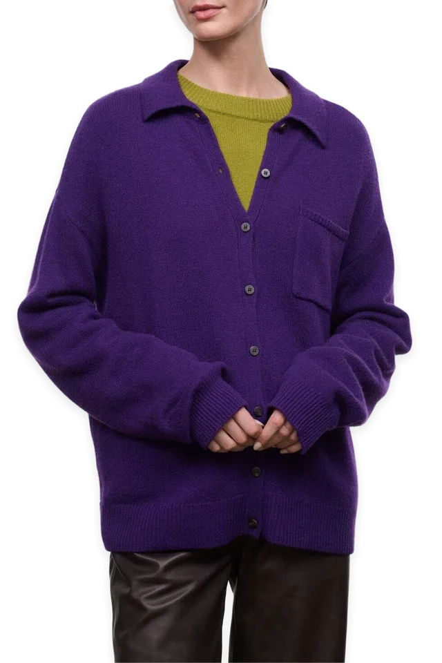 Staud Cameron Cashmere Cardigan · Cosmos