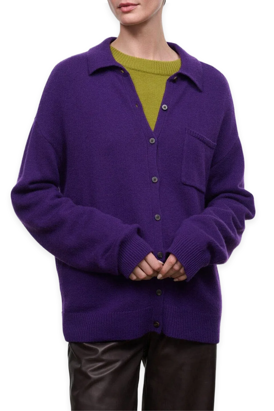 Staud Cameron Cashmere Cardigan · Cosmos