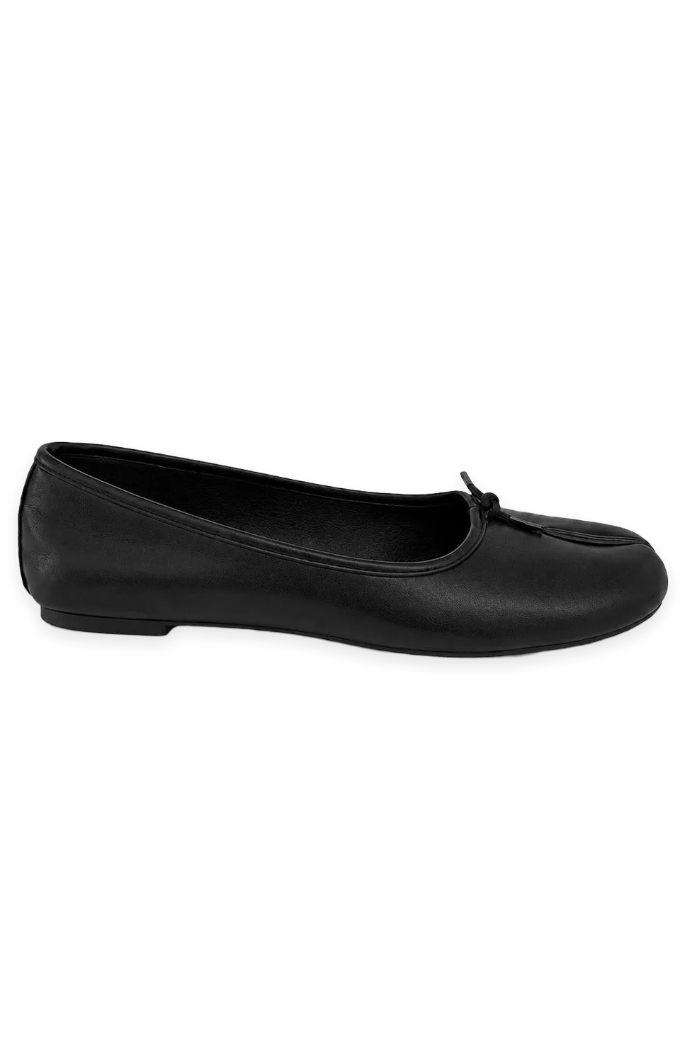 White Fox Kellee Tabi Ballet Flats Black PU, photo 2
