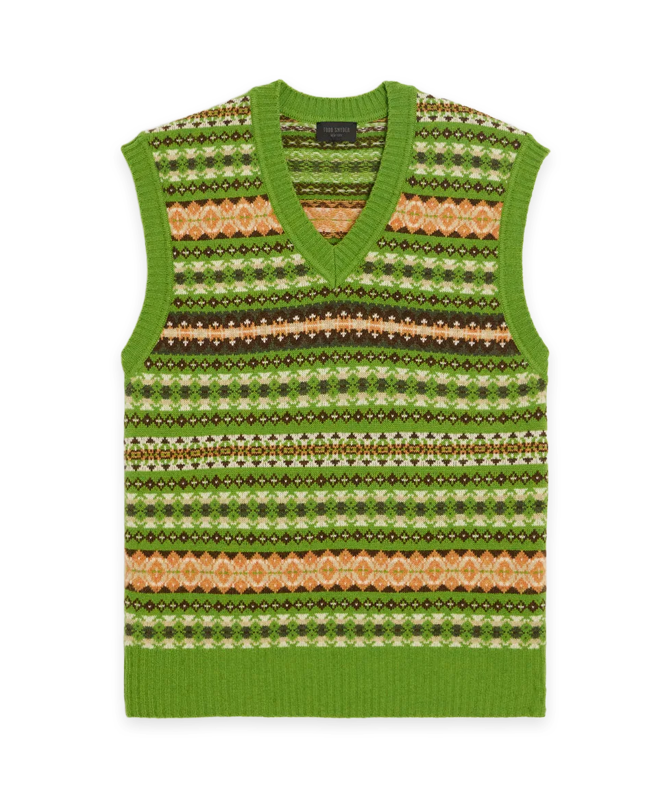 Todd Snyder Fair Isle Sweater Vest