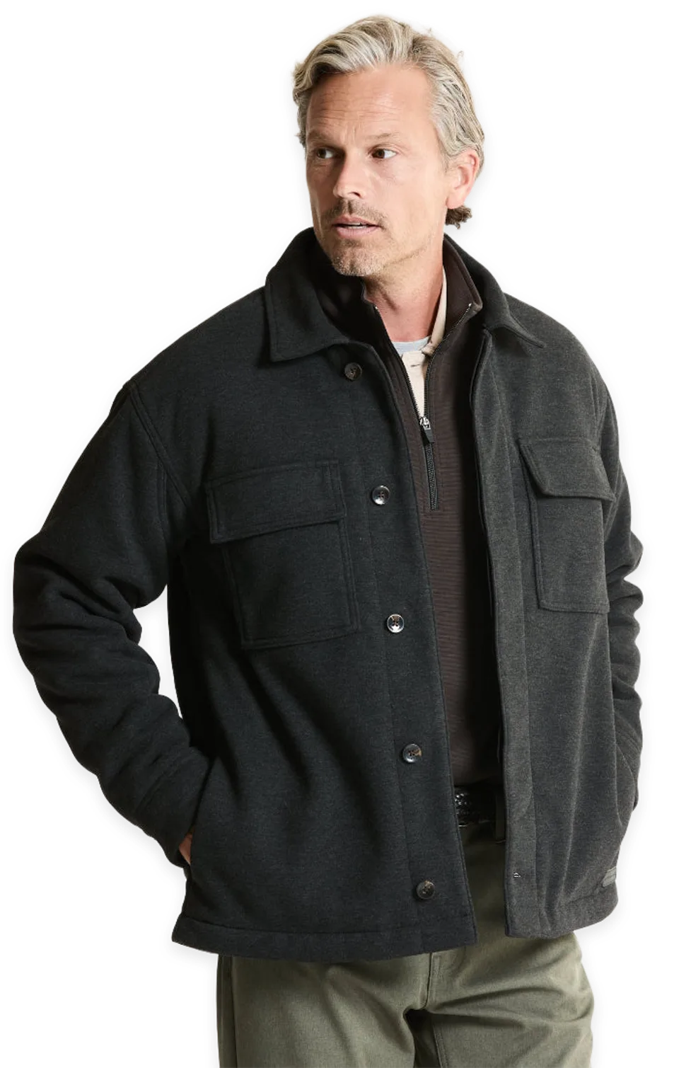 Jachs NY Bonded Quilted Shirt Jacket