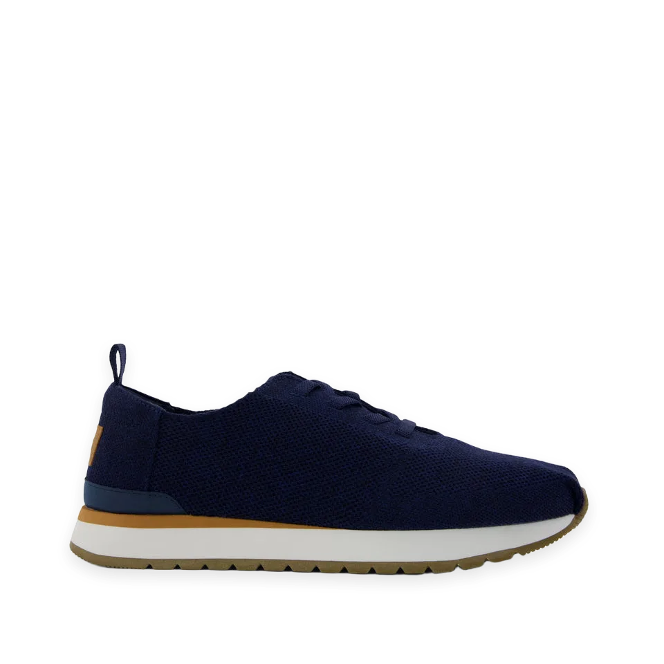 TOMS Mens Resident Plus Lace-Up Navy Knit