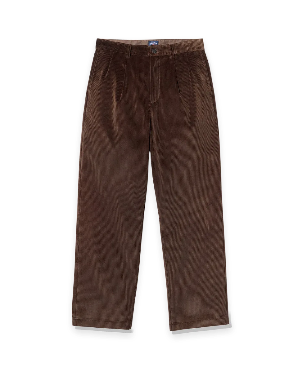 Noah Double-Pleat Corduroy Pant