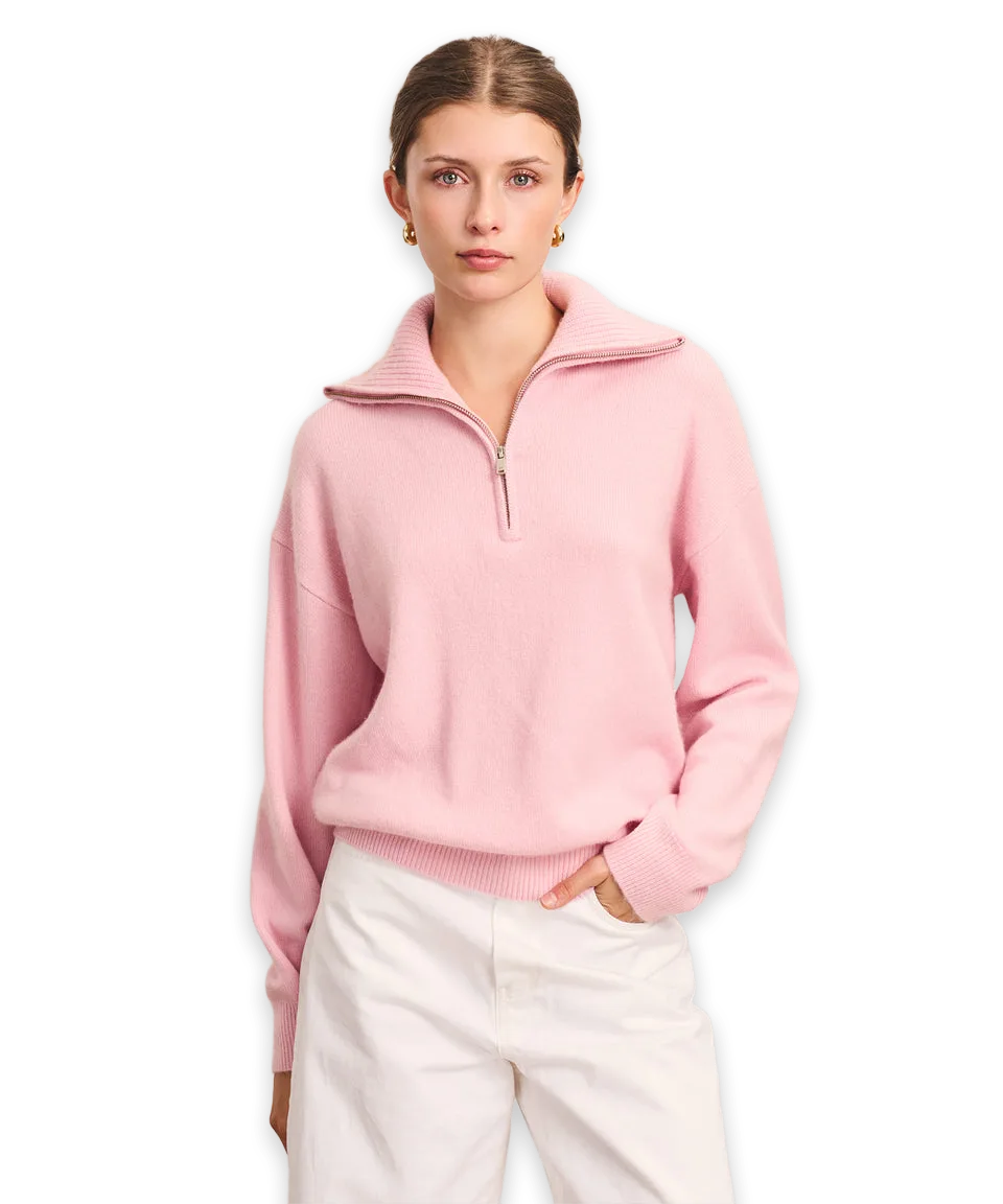 Naadam Luxe Cashmere Quarter Zip Sweater