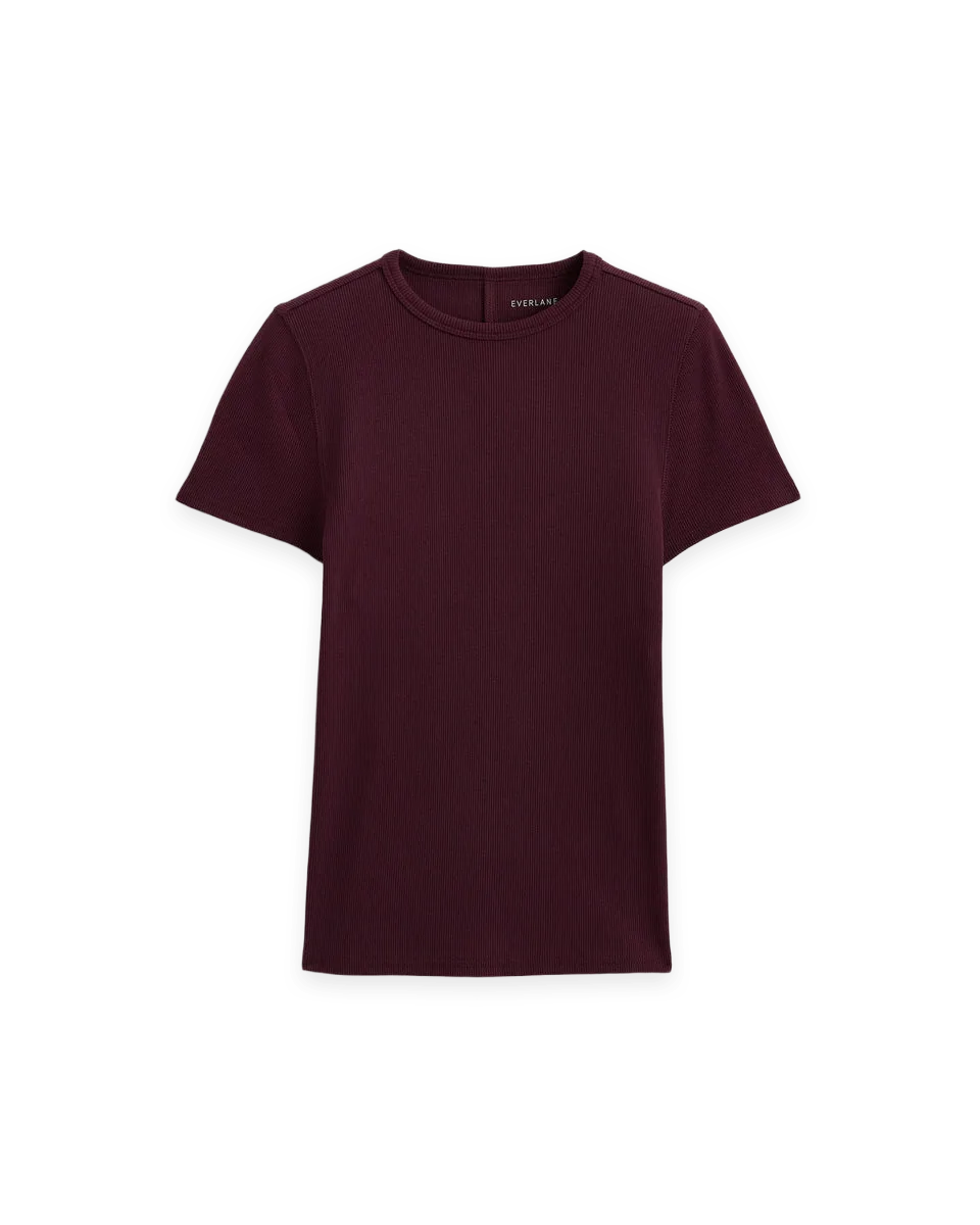 Everlane Effortless Rib Short-Sleeve Crew