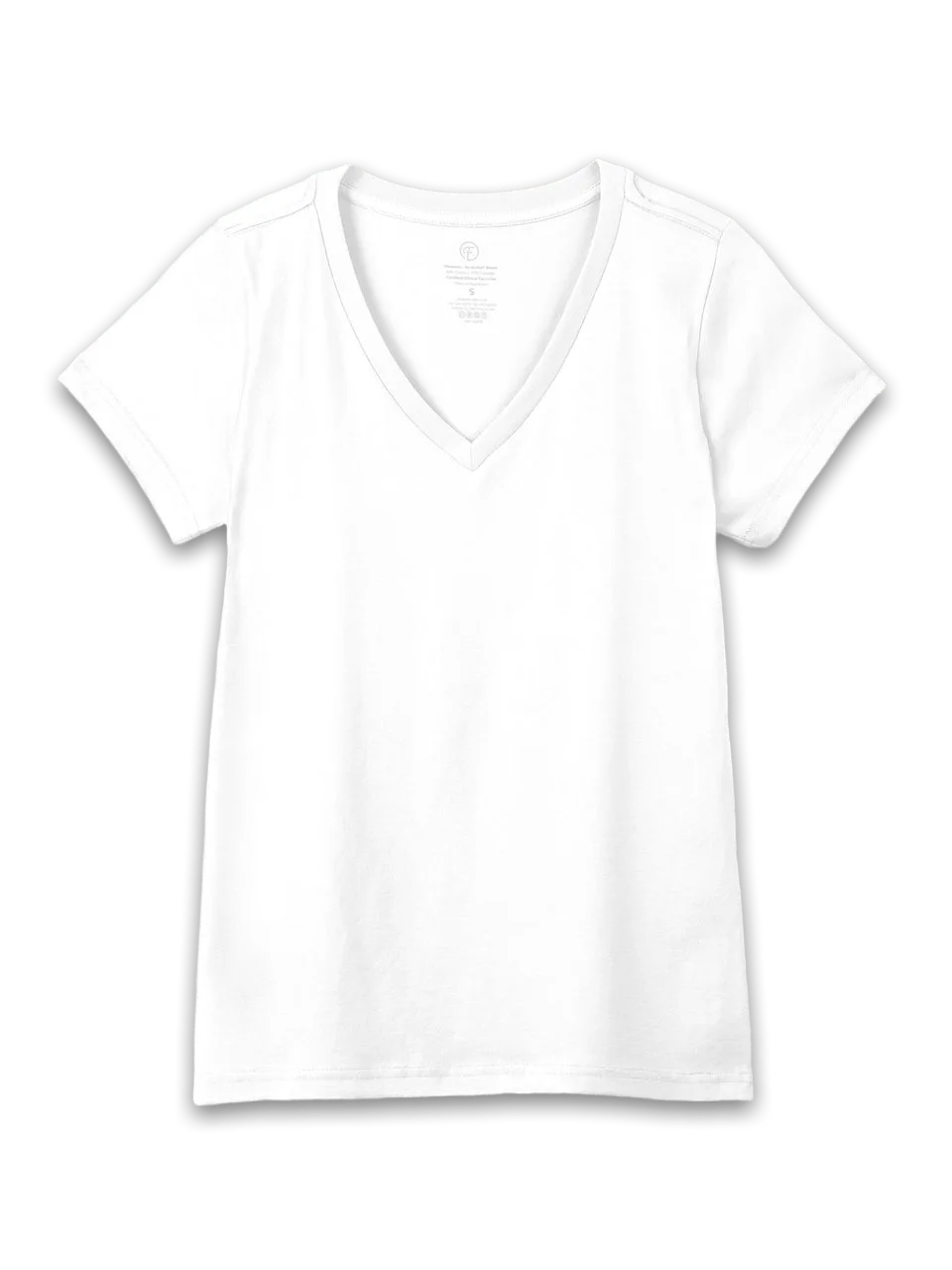 Fresh Clean Threads White Everyday V-Neck Tee