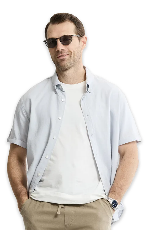 Jachs NY Linen Blend Short Sleeve Shirt