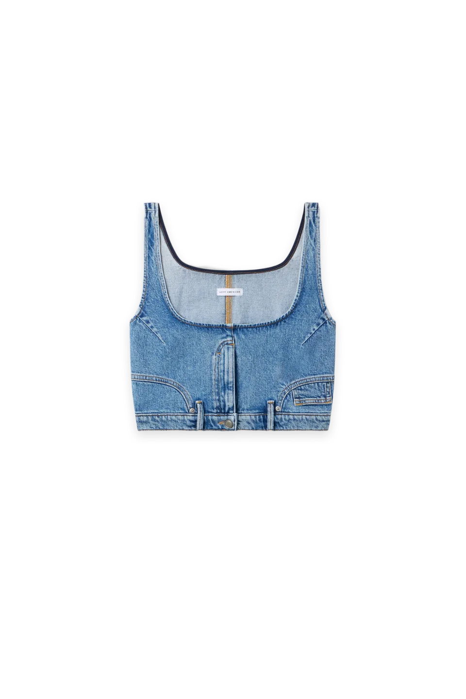 Good American REWORKED DENIM VEST