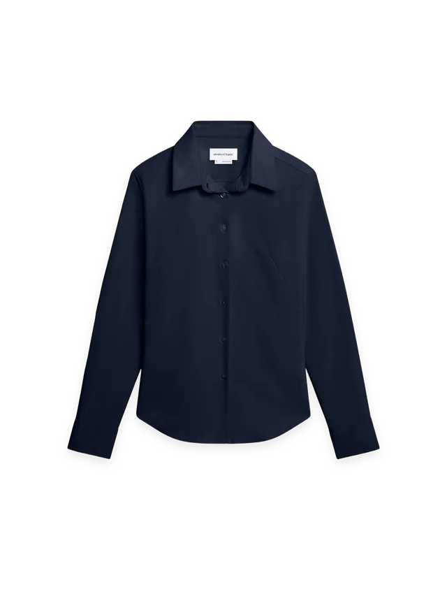 Ministry of Supply Women's AeroZero Poplin Classic Shirt