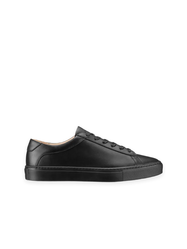 Koio Capri Leather Sneaker in Nero