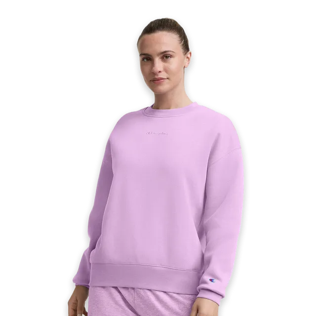 Champion Powerblend Crewneck Sweatshirt, Embroidered Script Logo