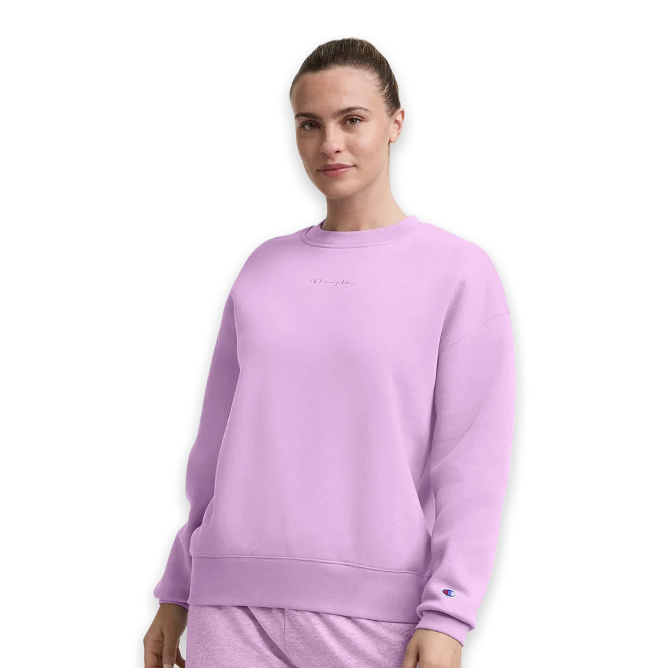 Champion Powerblend Crewneck Sweatshirt, Embroidered Script Logo