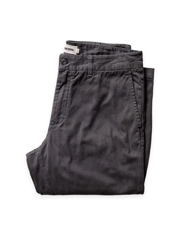 Taylor Stitch The Democratic Foundation Pant in Organic Faded Black