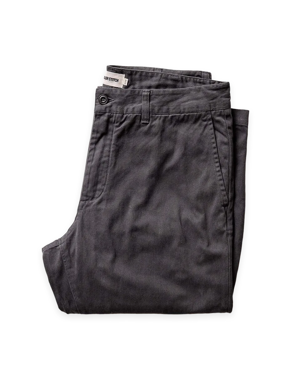 Taylor Stitch The Democratic Foundation Pant in Organic Faded Black