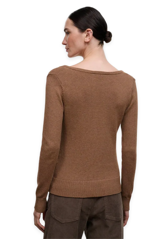 Staud Natasha Cashmere Sweater · Cigar