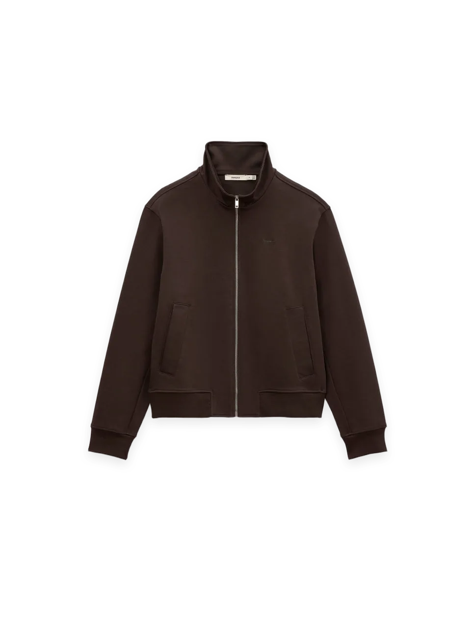 Pangaia Mens Heavyweight Interlock Jacket—Obsidian Core