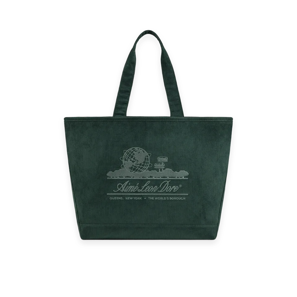 Aimé Leon Dore Large Corduroy Unisphere Tote Bag