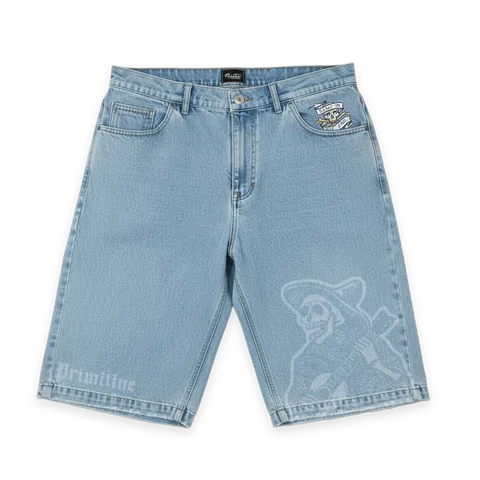 Primitive Santeria Denim Short