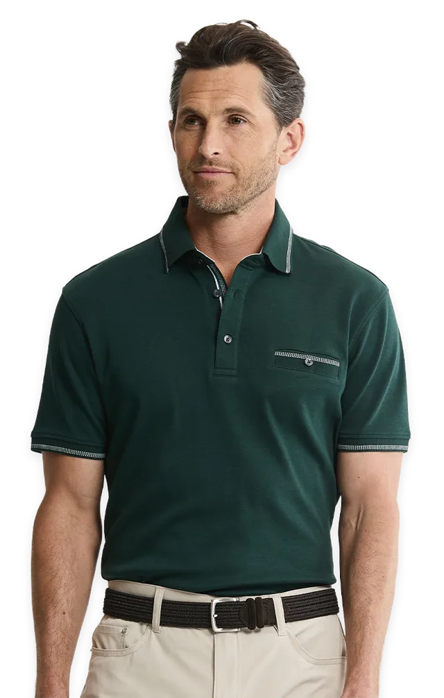 Jachs NY Cotton Interlock Polo Shirt