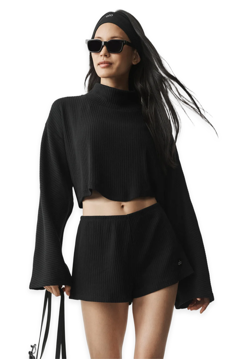 Alo Ribbed Cropped Reset Long Sleeve