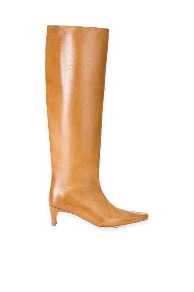 Staud Wally Boot · Cashew Distressed