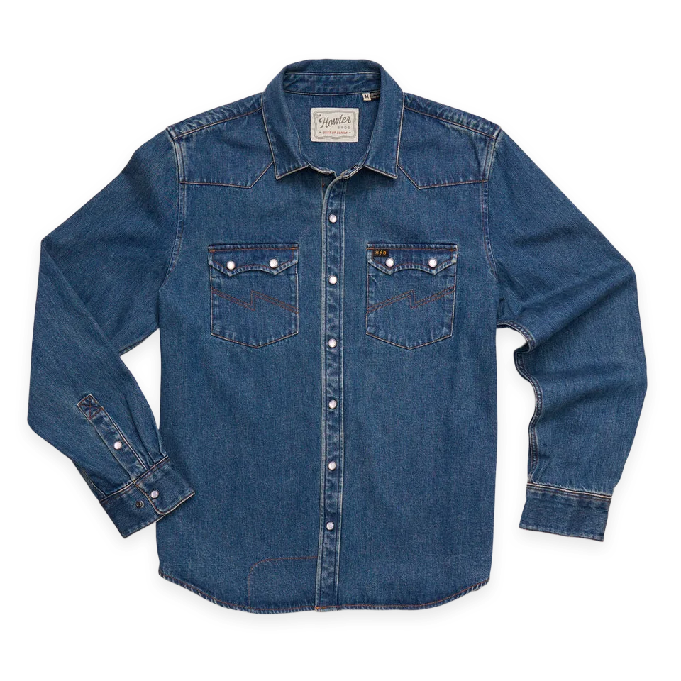 Howler Bros Dust Up Denim Snapshirt