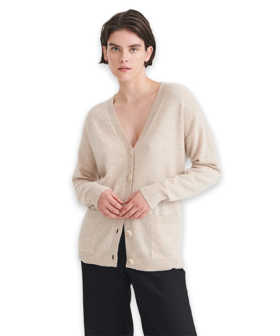 Naadam Signature Cashmere Boyfriend Cardigan