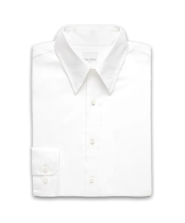 Todd Snyder Cotton Poplin Long Point Collar Dress Shirt