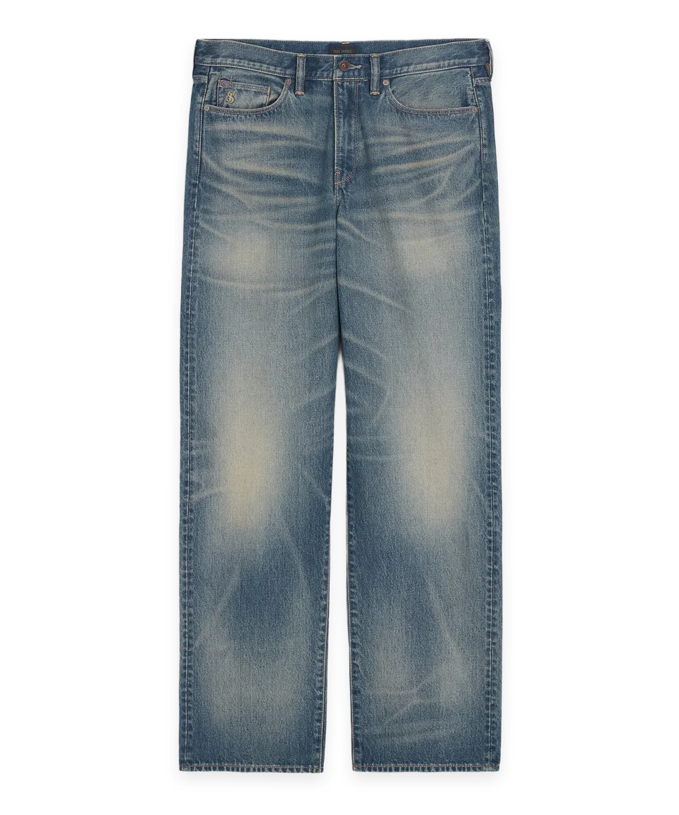 Todd Snyder Relaxed Fit Jean in Worn Dark Indigo