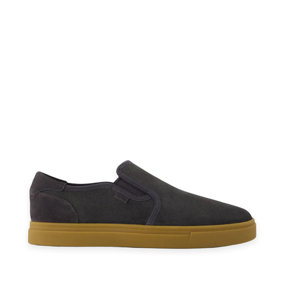 TOMS Mens Baja Slip On Sneaker Forged Iron Suede