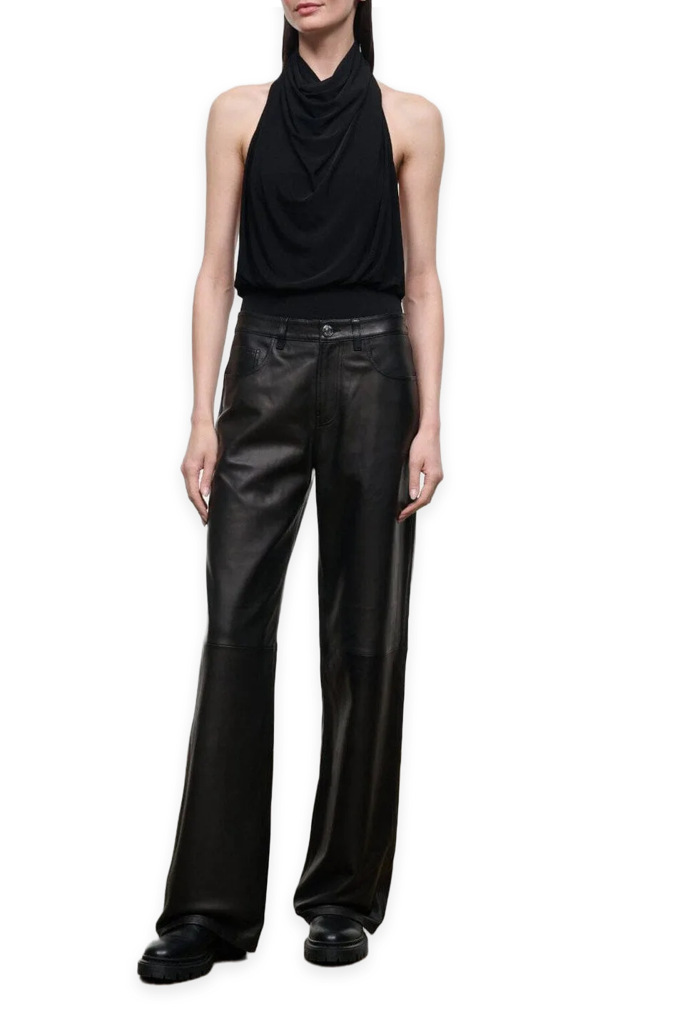 Staud Gus Leather Pant