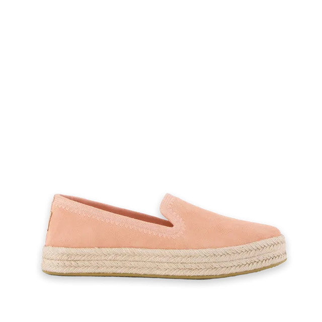 TOMS Womens Carolina Espadrille Embroidered Bloom Suede