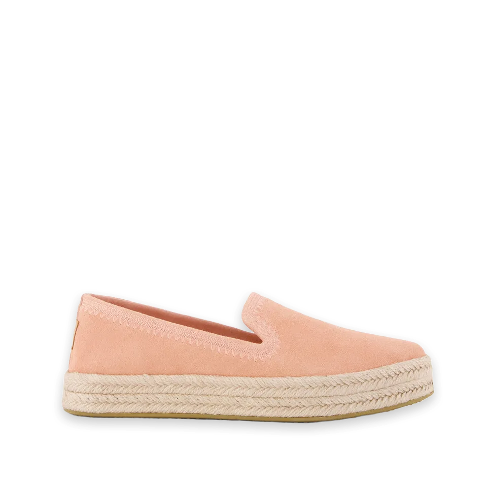 TOMS Womens Carolina Espadrille Embroidered Bloom Suede