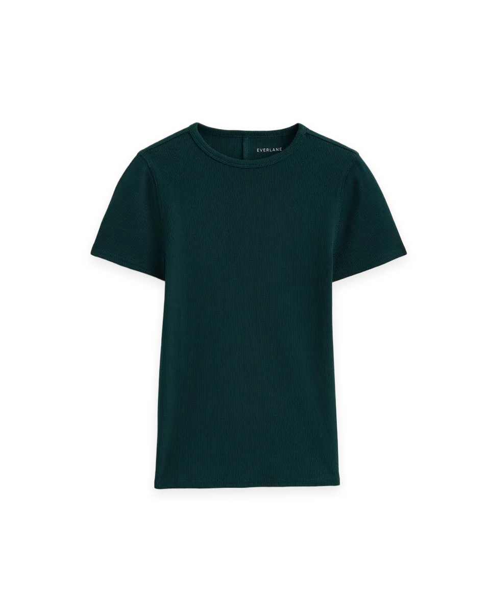 Everlane Effortless Rib Short-Sleeve Crew